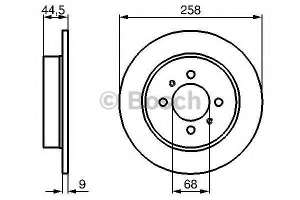 BOSCH 0986478836 гальмівний диск