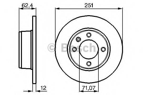 BOSCH 0986478879 гальмівний диск