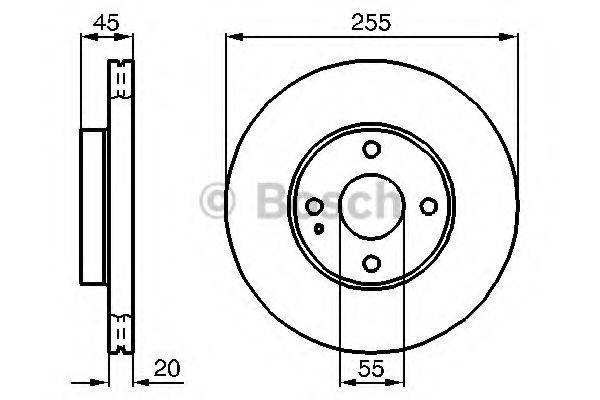 BOSCH 0986478996 гальмівний диск