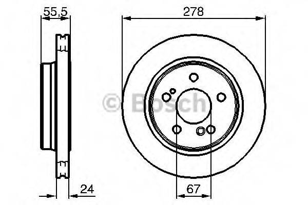 BOSCH 0986479133 гальмівний диск