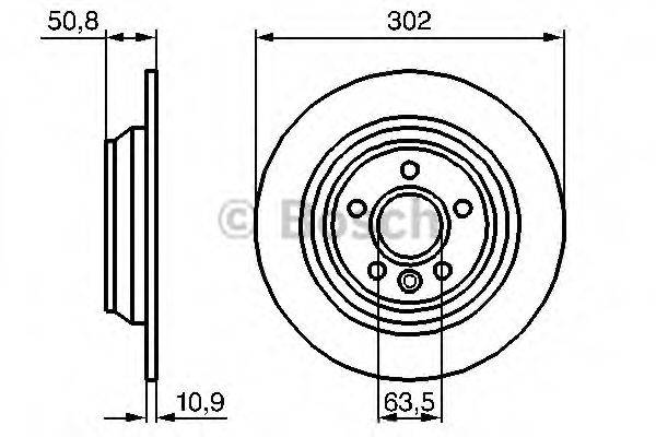 BOSCH 0986479B94 гальмівний диск