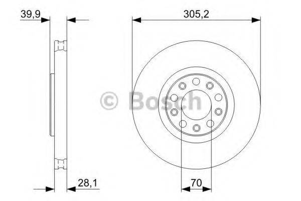 BOSCH 0986479293 гальмівний диск