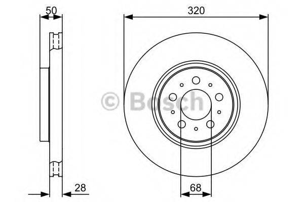 BOSCH 0986479321 гальмівний диск