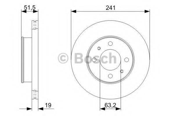 BOSCH 0986479377 гальмівний диск