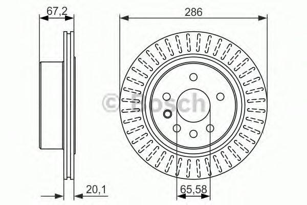 BOSCH 0986479394 гальмівний диск