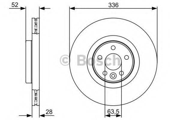 BOSCH 0986479395 гальмівний диск