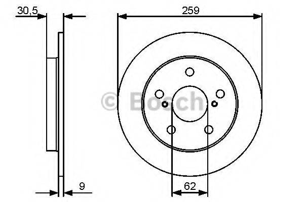 BOSCH 0986479418 гальмівний диск