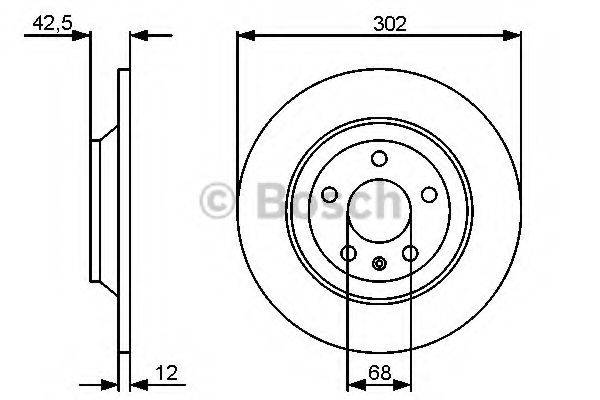 BOSCH 0986479458 гальмівний диск