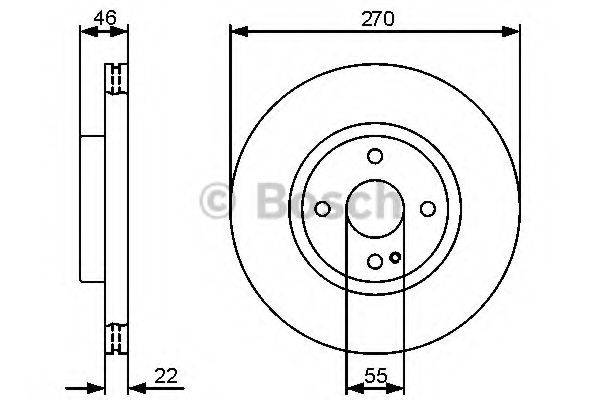 BOSCH 0986479472 гальмівний диск