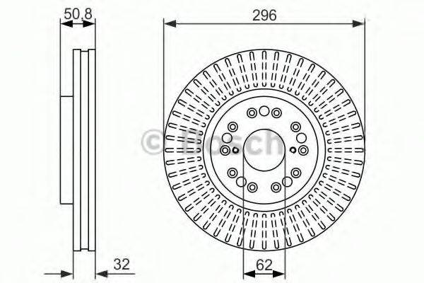 BOSCH 0986479485 гальмівний диск