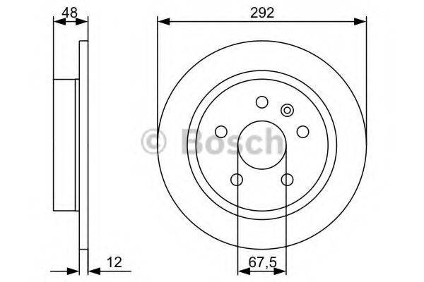 BOSCH 0986479C73 гальмівний диск