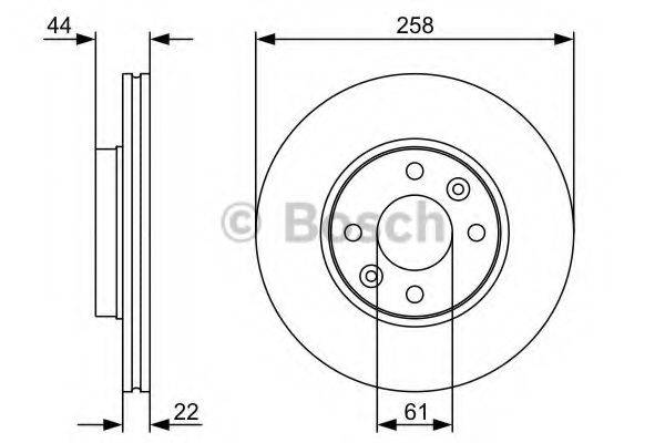 BOSCH 0986479C17 гальмівний диск