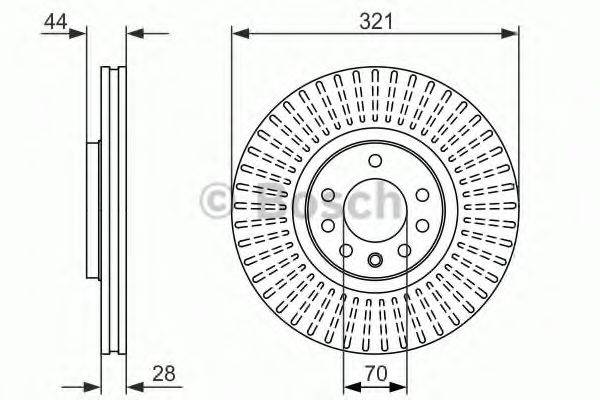 BOSCH 0986479571 гальмівний диск