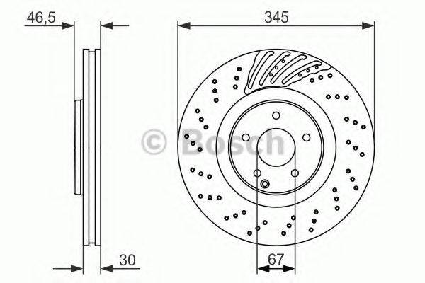 BOSCH 0986479651 гальмівний диск