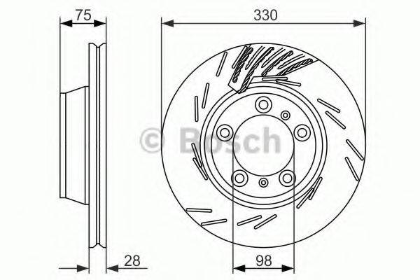 BOSCH 0986479732 гальмівний диск