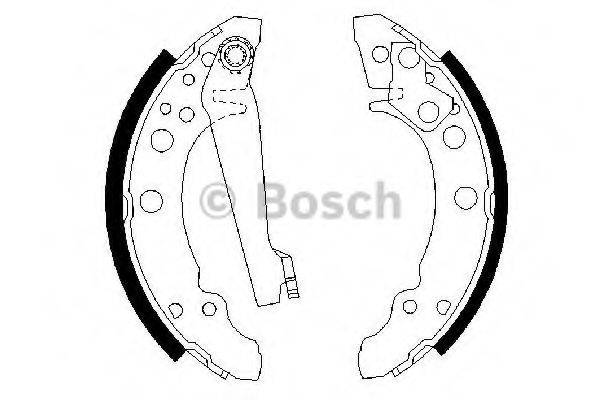 BOSCH 0986487002 Комплект гальмівних колодок