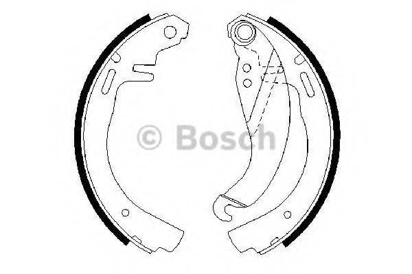 BOSCH 0986487068 Комплект гальмівних колодок