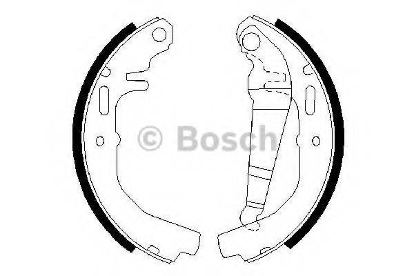 BOSCH 0986487071 Комплект гальмівних колодок