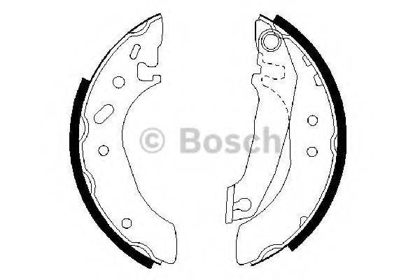 BOSCH 0986487240 Комплект гальмівних колодок