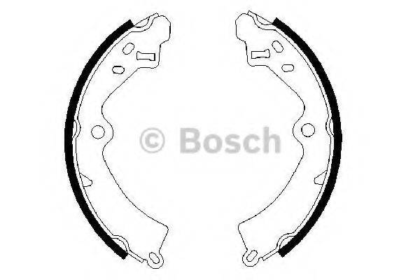 BOSCH 0986487268 Комплект гальмівних колодок