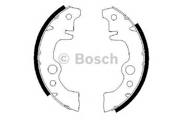 BOSCH 0986487283 Комплект гальмівних колодок