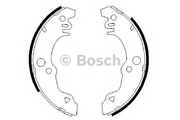 BOSCH 0986487308 Комплект гальмівних колодок