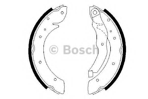 BOSCH 0986487327 Комплект гальмівних колодок