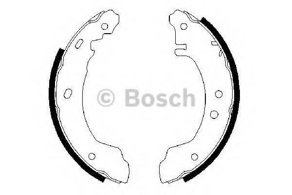 BOSCH 0986487372 Комплект гальмівних колодок