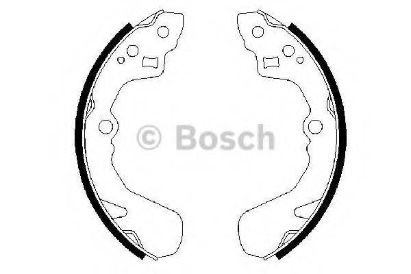 BOSCH 0986487436 Комплект гальмівних колодок