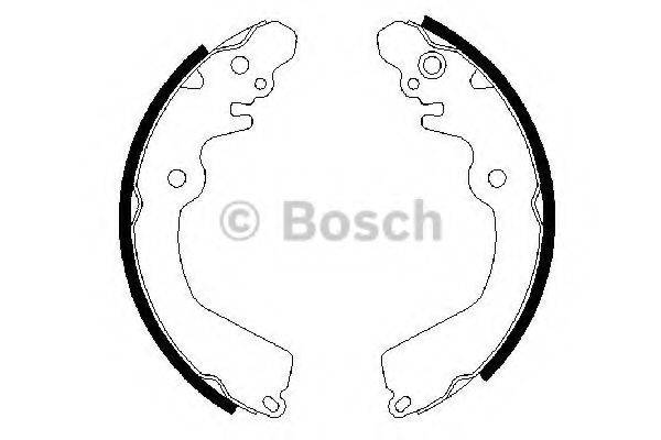 BOSCH 0986487451 Комплект гальмівних колодок