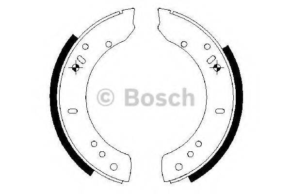 BOSCH 0986487457 Комплект гальмівних колодок