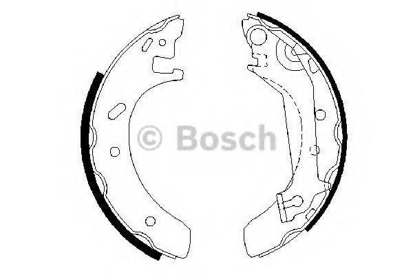 BOSCH 0986487523 Комплект гальмівних колодок