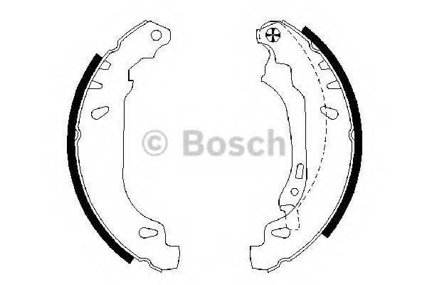 BOSCH 0986487556 Комплект гальмівних колодок