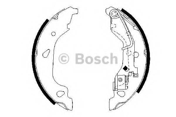 BOSCH 0986487596 Комплект гальмівних колодок