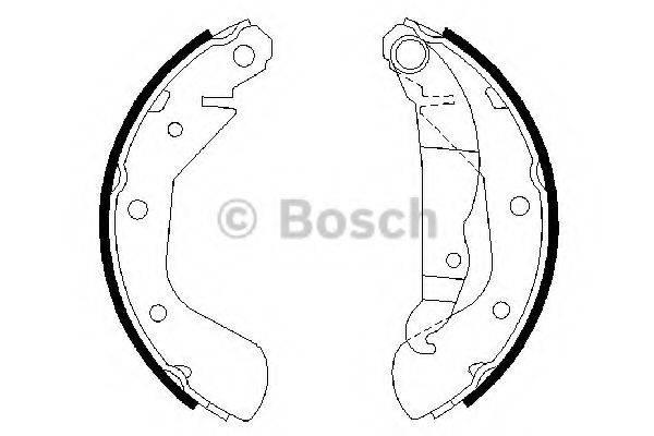 BOSCH 0986487613 Комплект гальмівних колодок