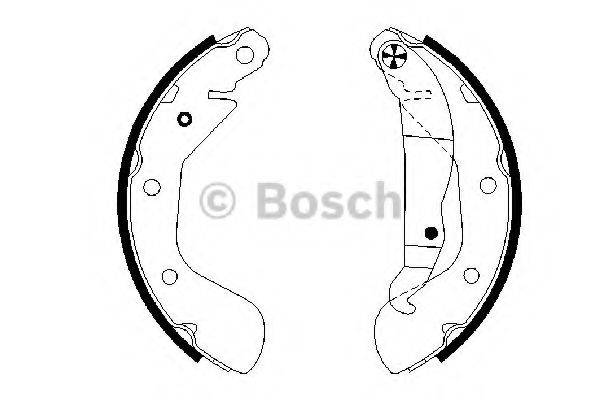 BOSCH 0986487614 Комплект гальмівних колодок