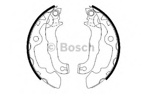 BOSCH 0986487633 Комплект гальмівних колодок