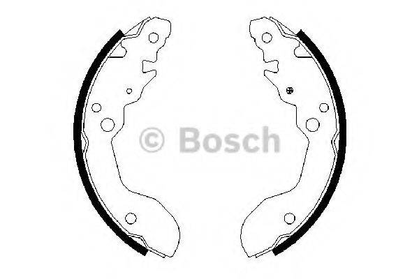 BOSCH 0986487677 Комплект гальмівних колодок