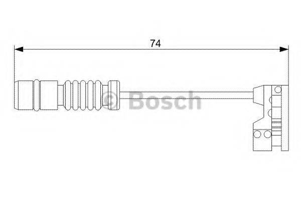 BOSCH 1987473008 Сигналізатор, знос гальмівних колодок