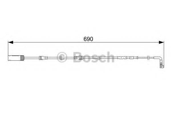 BOSCH 1987473052 Сигналізатор, знос гальмівних колодок