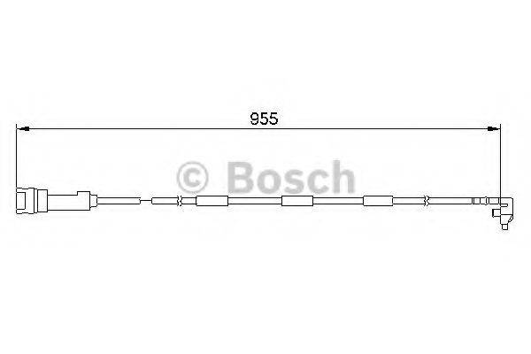 BOSCH 1987474906 Сигналізатор, знос гальмівних колодок