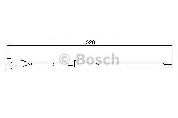 BOSCH 1987474980 Сигналізатор, знос гальмівних колодок