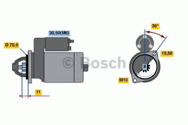 BOSCH 0001107093 Стартер