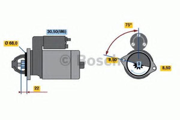 BOSCH 0001107402 Стартер