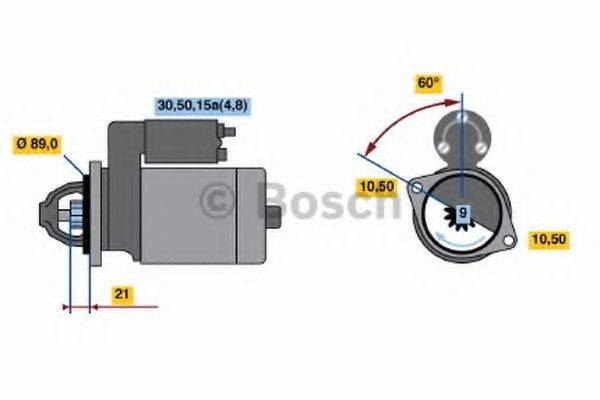 BOSCH 0001108092 Стартер