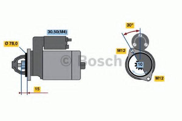 BOSCH 0001110113 Стартер