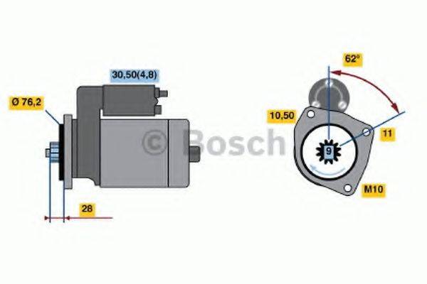 BOSCH 0001125521 Стартер