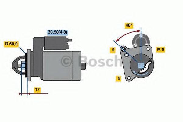 BOSCH 0001138047 Стартер