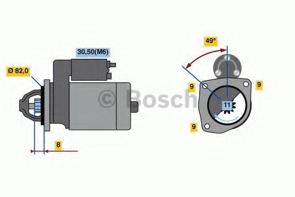 BOSCH 0001148003 Стартер