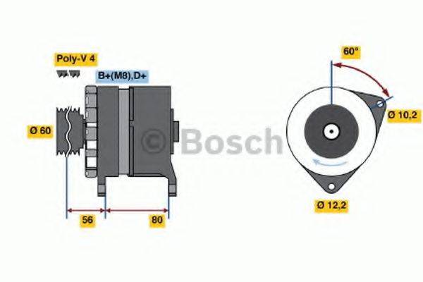 BOSCH 0120469029 Генератор